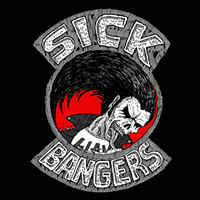Logo empresa: sick bangers, metal label & distro