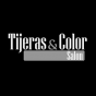 Logo empresa: tijeras&color salón peluquería