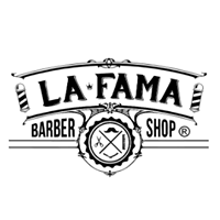 Logo empresa: la fama, barbershop