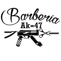 Logo empresa: barberia ak 47