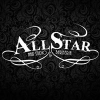 Logo empresa: all star hair studio y barberia