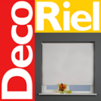 Logo empresa: decoriel, cortinas rollers y papel mural