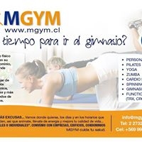 Logo empresa: mgym. pilates, yoga y zumba a domicilio