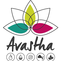 Logo empresa: avastha, ashtanga yoga & ayurveda