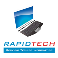 Logo empresa: rapidtech. formateo de computadores a domicilio