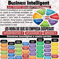 Logo empresa: business intelligent, soluciones informáticas al negocio