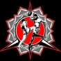 Logo empresa: infierno muay thai. evelin mancilla y nicolas nuñez gym