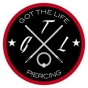 Logo empresa: piercing got the life
